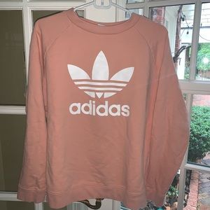 Adidas peach crewneck
